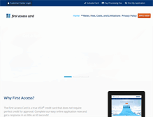 Tablet Screenshot of firstaccesscard.com